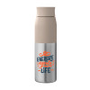 Thiess RPET Metal Water Bottles Ecru